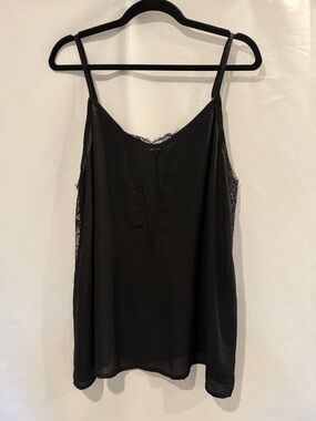 torrid Black Lace-Trim Camisole